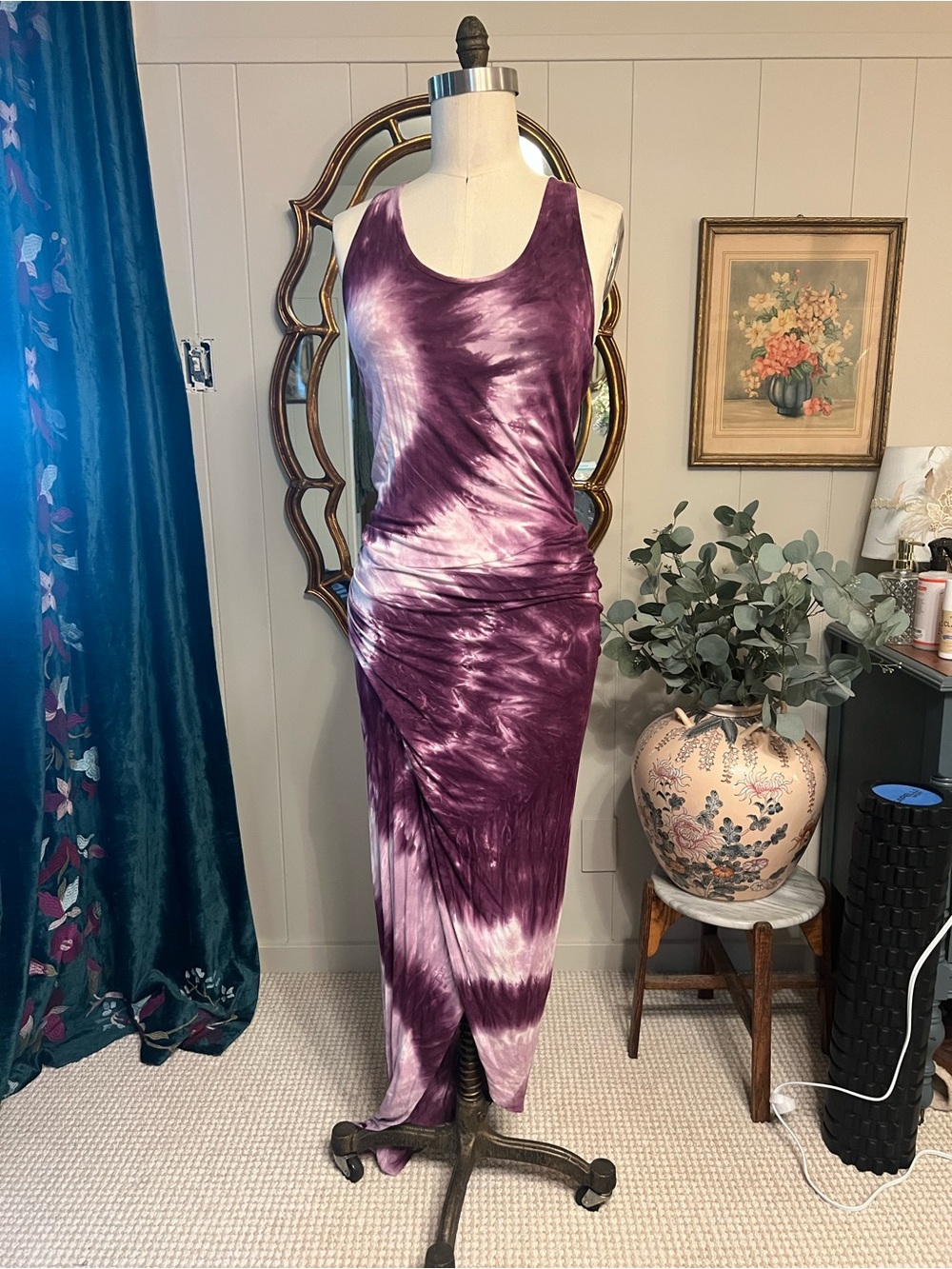 YFB Tie-Dye Purple Sleeveless Maxi Dress